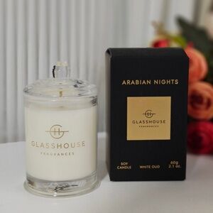 New Glasshouse Arabian Nights White Oud Soy Candle Mini 2.1 oz/ 60g
